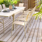 FAUTEUIL DE JARDIN PIAZZA LIN/ARGILE - HESPERIDE