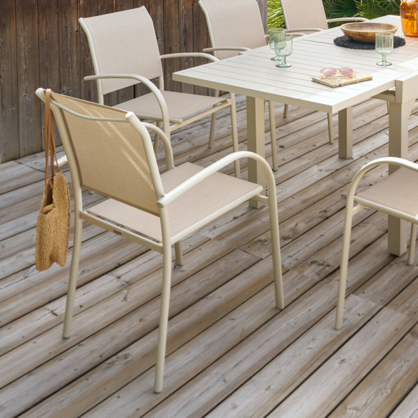 FAUTEUIL DE JARDIN PIAZZA LIN/ARGILE - HESPERIDE