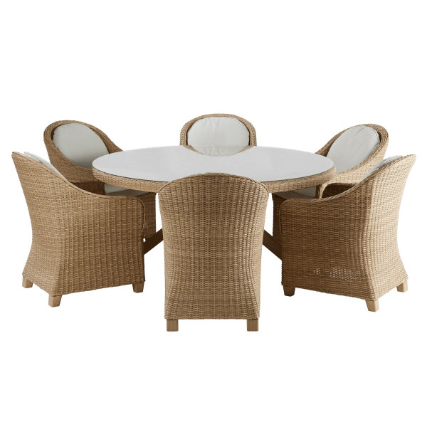 Table de jardin en aluminium Medena 8 places gris