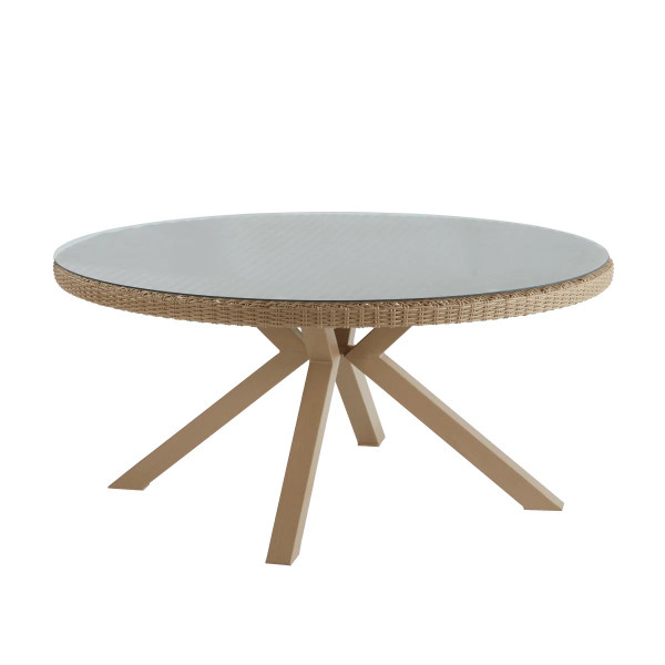 Table de jardin en aluminium Medena 8 places gris
