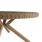 Table de jardin en aluminium Medena 8 places gris