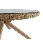 Table de jardin en aluminium Medena 8 places gris