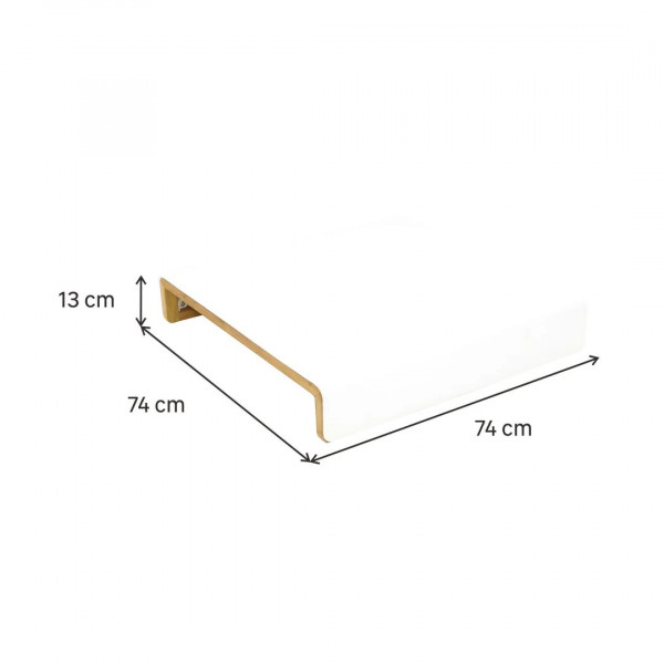 Table de jardin basse - Memphis - NATERIAL - Blanc -