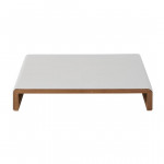 Table de jardin basse - Memphis - NATERIAL - Blanc -