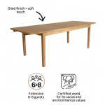 Table de jardin extensible - Ribeira - NATERIAL - Naturel - 6 personnes