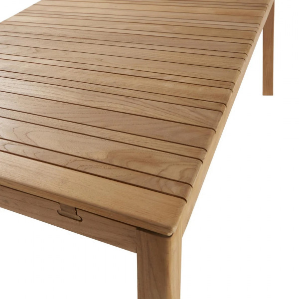Table de jardin extensible - Ribeira - NATERIAL - Naturel - 6 personnes
