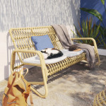 Salon de jardin - BELLIS NATERIAL - Naturel - 5 personnes