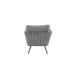 Salon de jardin - NILA NATERIAL - Gris  - 5 personnes