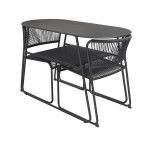 Table de jardin Duo ovale 2 places