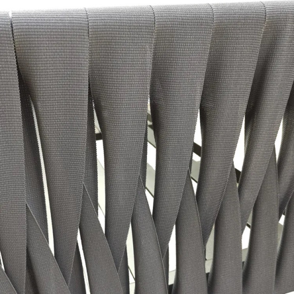 Salon bas de jardin aluminium HENIO 4 places