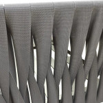 Salon bas de jardin aluminium HENIO 4 places