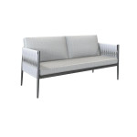 Salon bas de jardin aluminium HENIO 4 places
