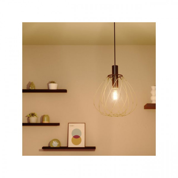 Suspension acier MERONE E27 D32 cm