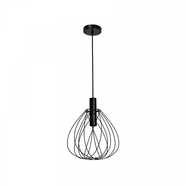 Suspension acier MERONE E27 D32 cm