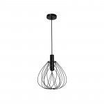 Suspension acier MERONE E27 D32 cm