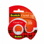 Rouleau adhésif Scotch Cristal 19mmx7,5m + dévidoir