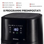 Friteuse sans huile à air chaud 1300W 6L Noir - ARIETTE - ARI4626