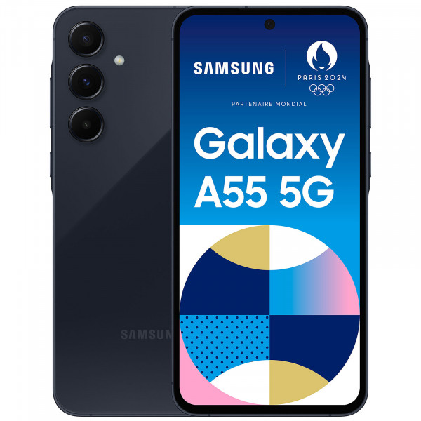 Smartphone Galaxy A55 5G 8/128Go Noir - SAMSUNG - GSM_SAM_A556EZKV