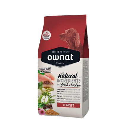 Croquette pour Chiens adultes Classique Complet poulet 4Kg - OWNAT - OCCACP044