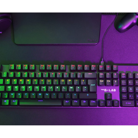 Clavier Gaming RGB/Filaire Keyz Hydro BKWO noir - THE G-LAB - BS_KEYZ_HYDRO_BKWO