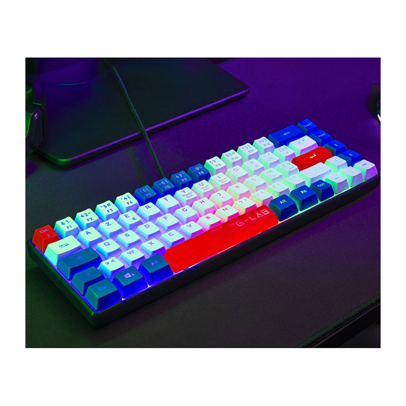 Clavier Gaming RGB/Filaire Keyz Hydrogen BWR Noir - THE G-LAB - BS_KEYZ_HYDROGEN_F