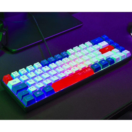 Clavier Gaming RGB/Filaire Keyz Hydrogen BWR Noir - THE G-LAB - BS_KEYZ_HYDROGEN_F