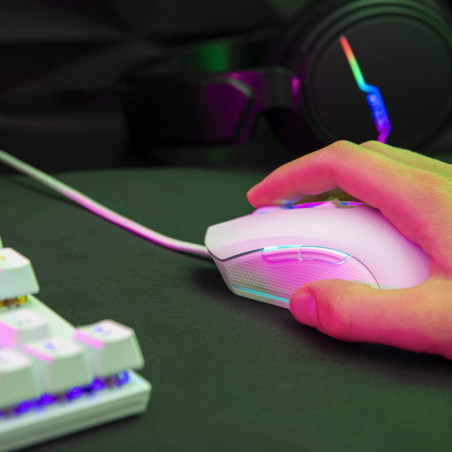 Ensemble clavier & souris gaming Combo Mercury blanc - THE G-LAB - BS_COMBO_MERCURY_W