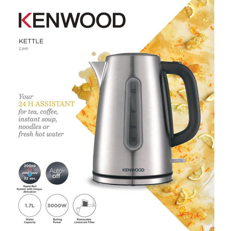 Bouilloire sans fil électrique 3000W Argenté - KENWOOD - ZJM11.000SS