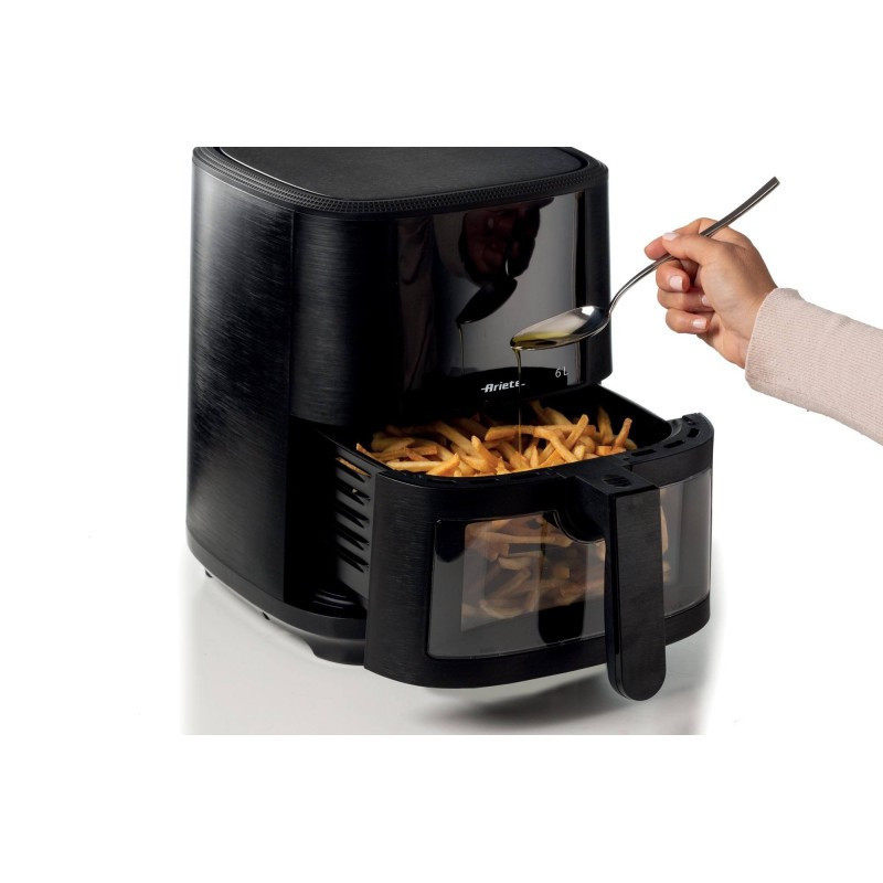 Friteuse sans huile à air chaud 1300W 6L Noir - ARIETTE - ARI4626