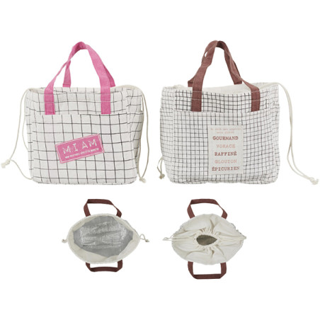 Lunch Bag Fraicheur en coton 21x31x12 cm - COOK CONCEPT - KA4617