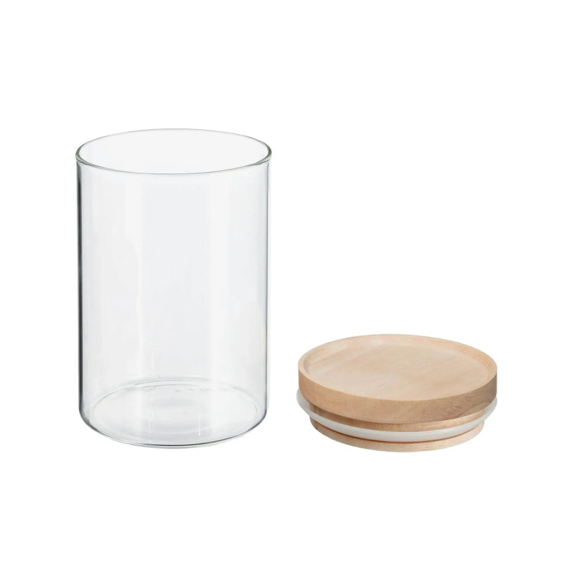 Bocal Verre + Bois Hermet 600 ml