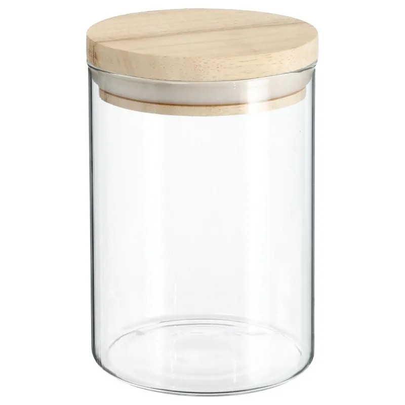 Bocal Verre + Bois Hermet 600 ml