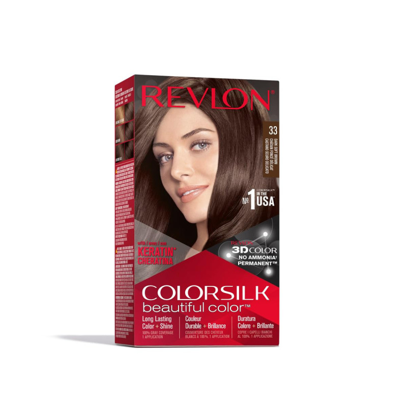 Coloration Colorsilk N°33 chatain foncé délicat - REVLON
