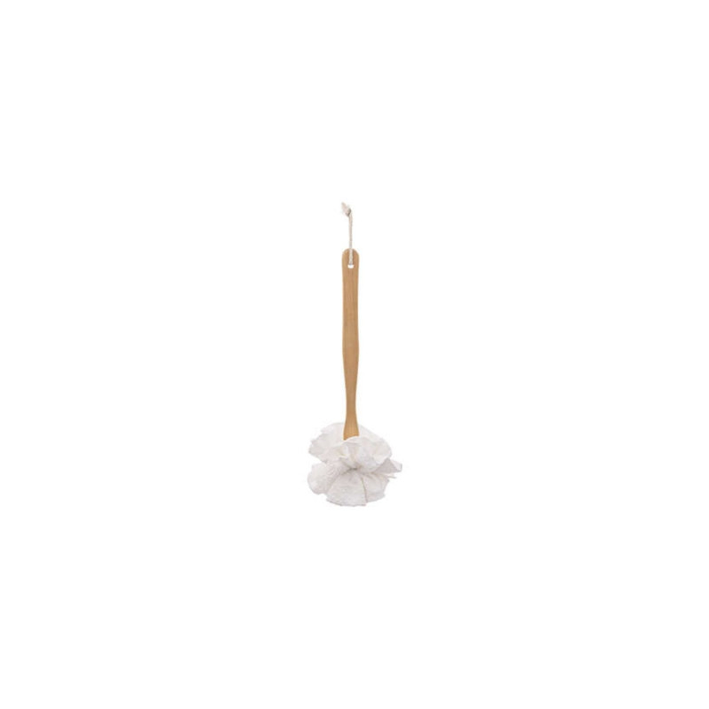 Brosse À Dos & Fleur De Douche "textile" 40cm Naturel
