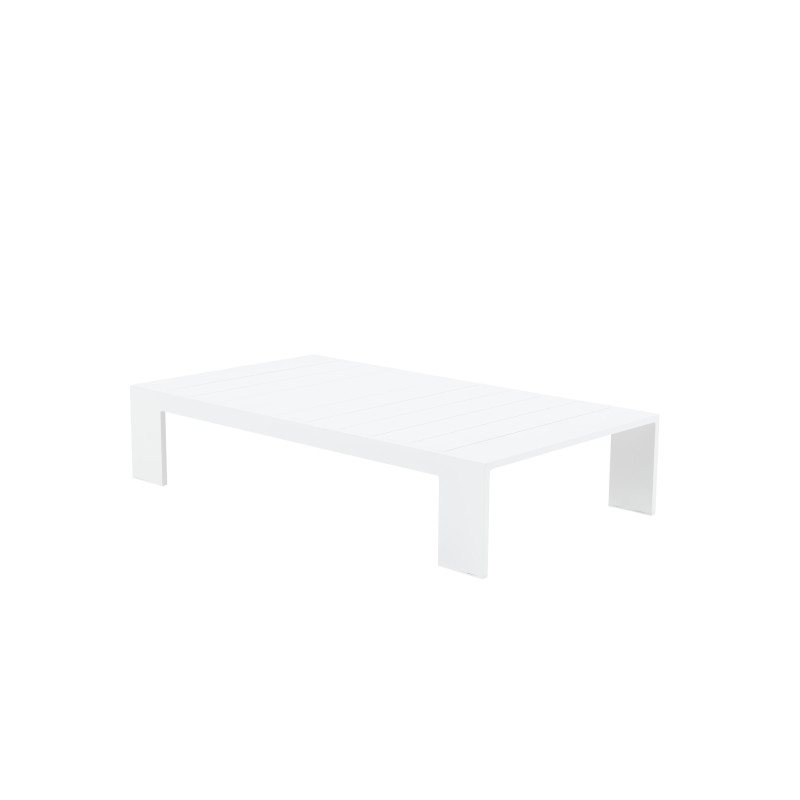 Table de jardin basse - Lagun - NATERIAL - Blanc - 4 personnes