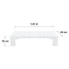 Table de jardin basse - Lagun - NATERIAL - Blanc - 4 personnes