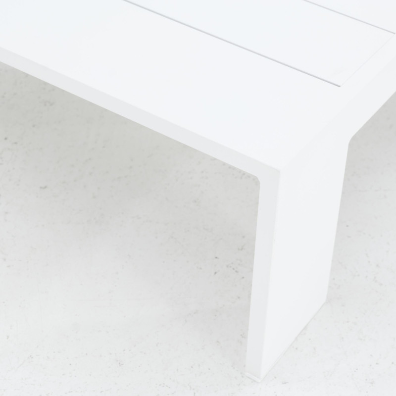 Table de jardin basse - Lagun - NATERIAL - Blanc - 4 personnes