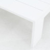 Table de jardin basse - Lagun - NATERIAL - Blanc - 4 personnes