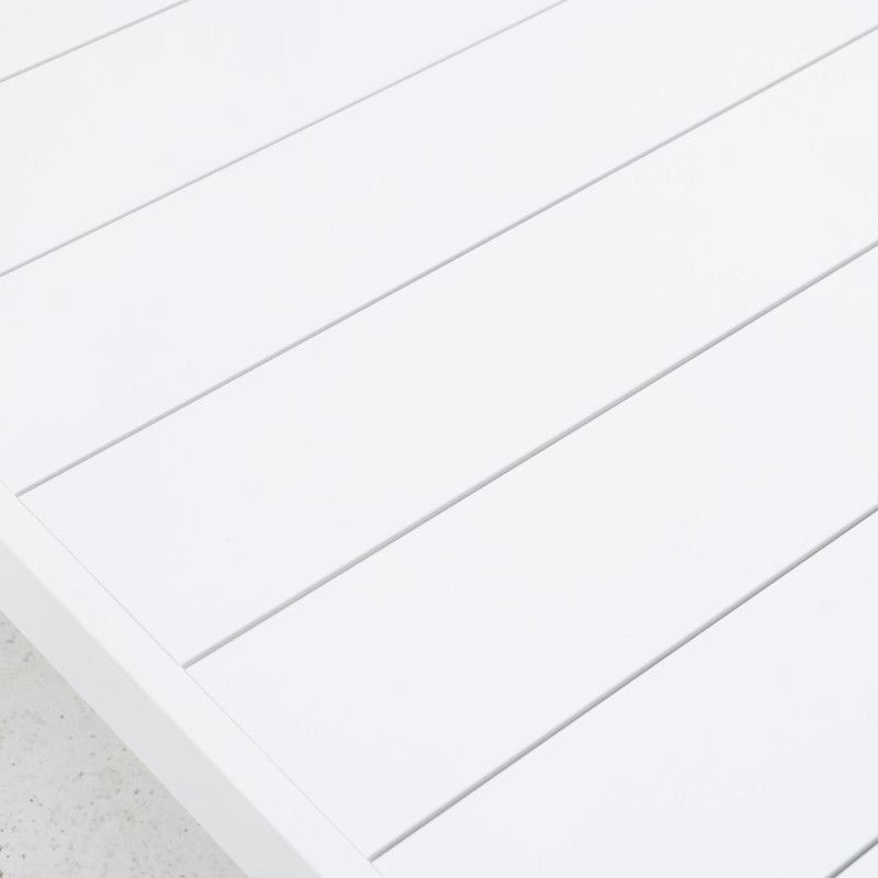 Table de jardin basse - Lagun - NATERIAL - Blanc - 4 personnes