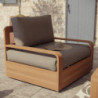 Fauteuil de jardin teck Baelo