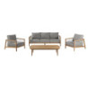 Table de jardin basse - Lita - NATERIAL - Naturel - 4 personnes