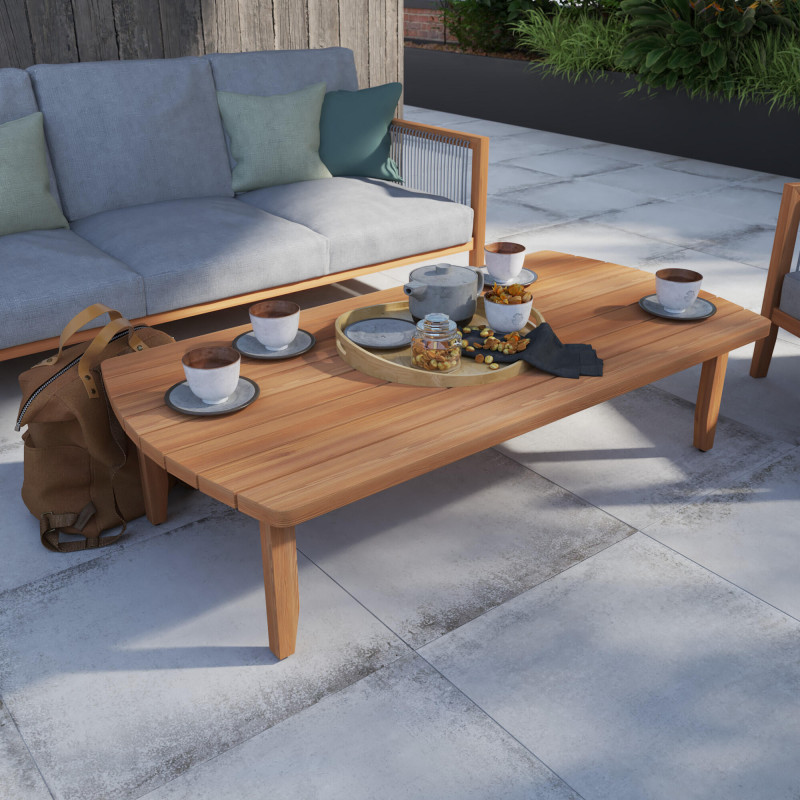 Table de jardin basse - Lita - NATERIAL - Naturel - 4 personnes