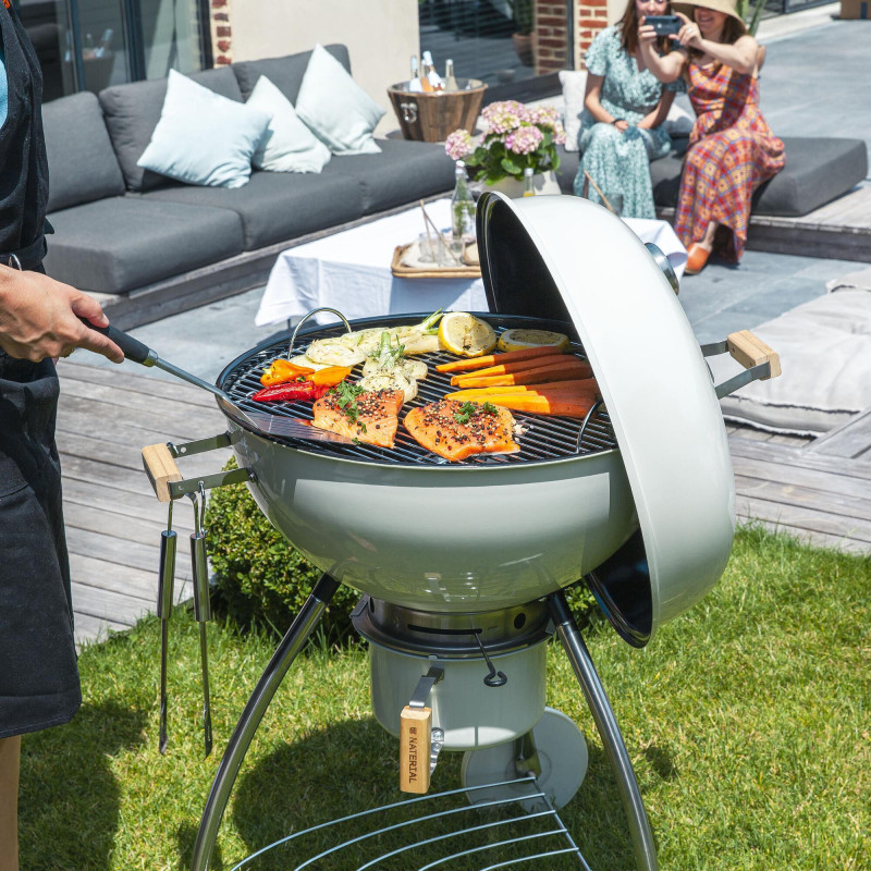 Barbecue charbon de bois Phoenix Beta II blanc