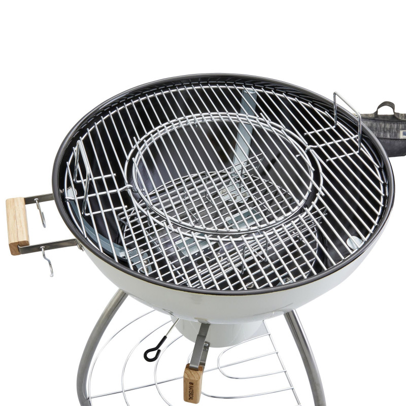 Barbecue charbon de bois Phoenix Beta II blanc