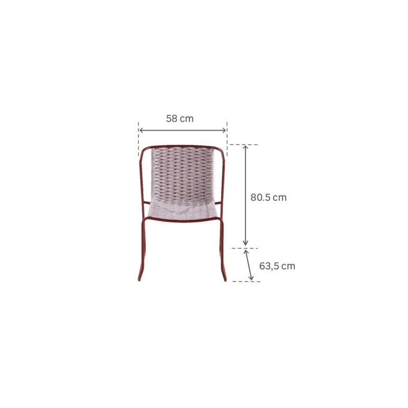 Fauteuil de jardin en aluminium Livia - NATERIAL
