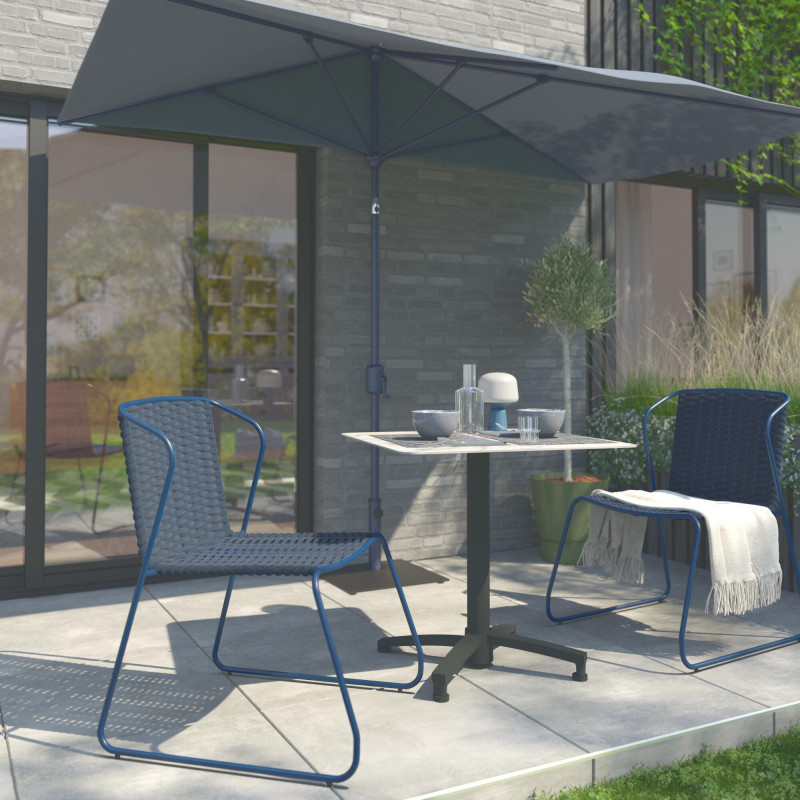 Fauteuil de jardin aluminium Livia