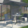 Fauteuil de jardin aluminium Livia