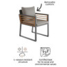 Fauteuil de jardin aluminium Ionis - NATERIAL