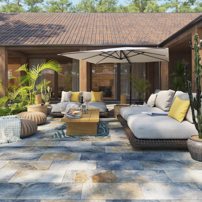 Table de jardin basse - Maya - NATERIAL - Naturel - 2 personnes