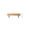 Table de jardin basse - Maya - NATERIAL - Naturel - 2 personnes